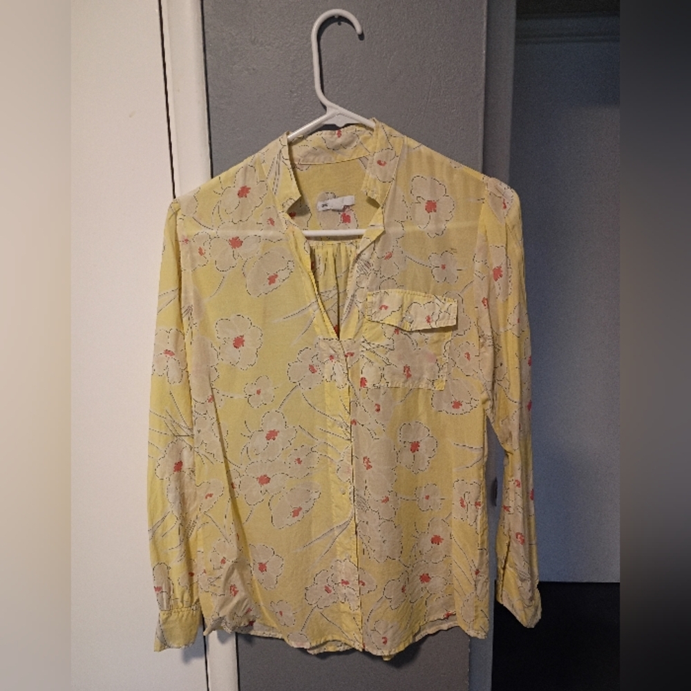 Floral Yellow Women's Top